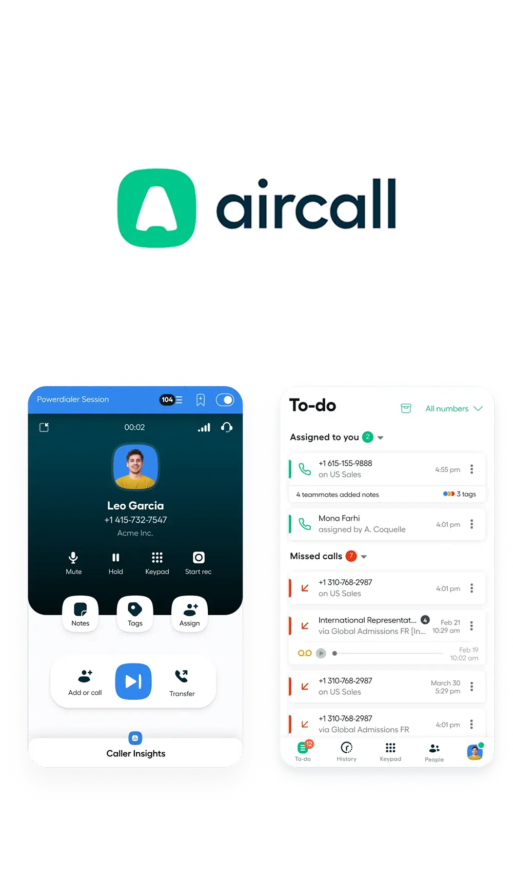 Voconix for Aircall Voconix for Aircall