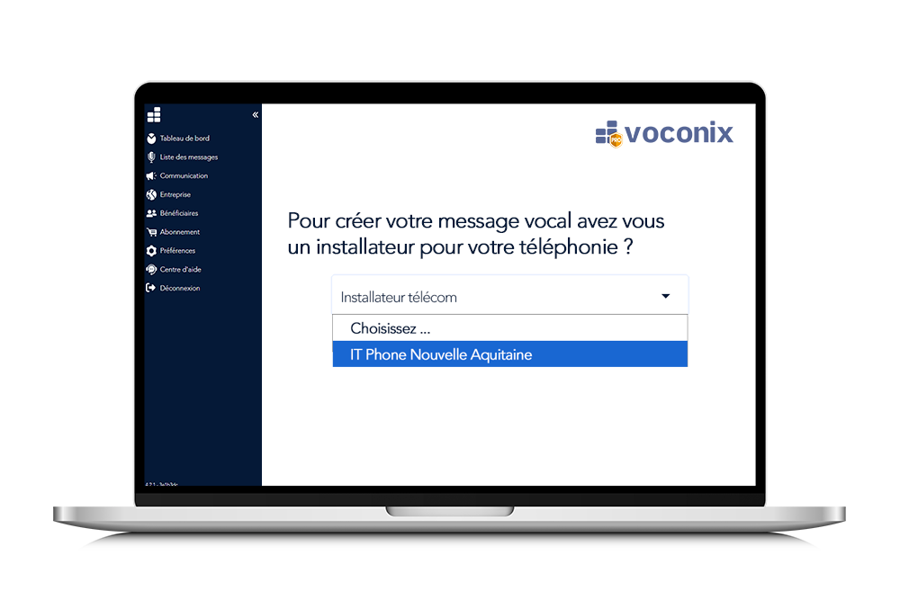 Installer Voconix